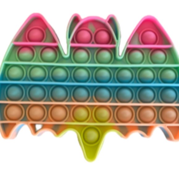 Fluorescent Bat Fidget Toy Pop Its - Picture 1 of 1